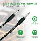 Cabo P10 P10 Mono 100% Cobre Para Instrumentos - 5 Metros
