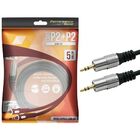 Cabo P2 Fitz - P2 + P2 Estereo Plug Metal - 5m