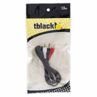 Cabo P2 ST X 2 RCA 1,5 metros Tblack