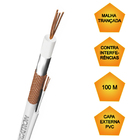 Cabo Para Instalação De Vídeo Porteiro 100 Metros De Comprime