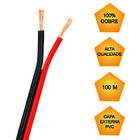Cabo para Porteiro Eletrônico e Interfone 100 Metros De Compr
