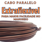 Cabo Paralelo 2x1,5mm 100 Metros Marrom