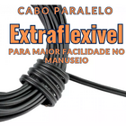 Cabo Paralelo 2x1,5mm 100 Metros Preto