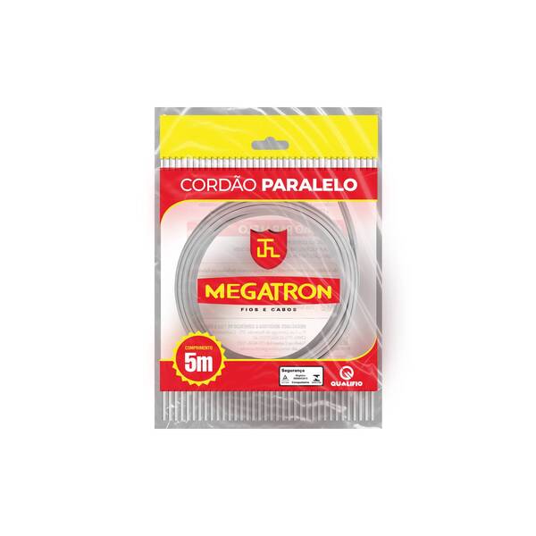 Cabo Paralelo  2x1,5mm 5Metros Branco Megatron