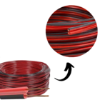 Cabo Polarizado De Cobre Bicolor 0,612mm Para Som 45 Metros