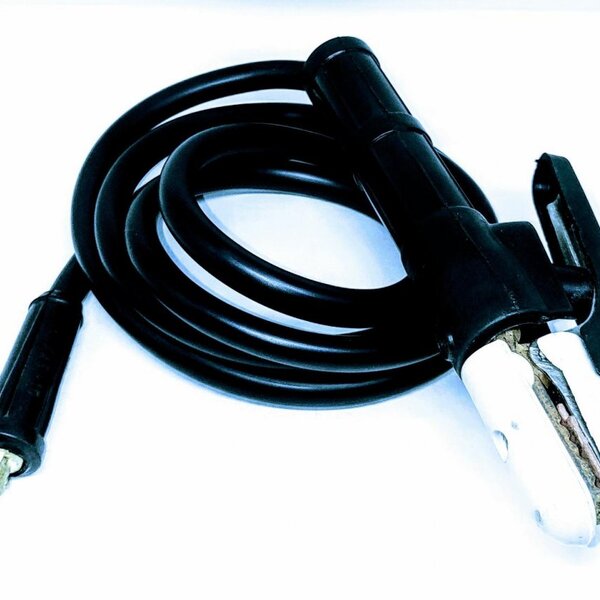 Cabo Porta Eletrodo 300a 2 Metros + Conector Engate 9mm