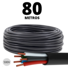 Cabo Pp De 5 Condutores 5x2,5mm Com Selo Do Inmetro De 80 Met