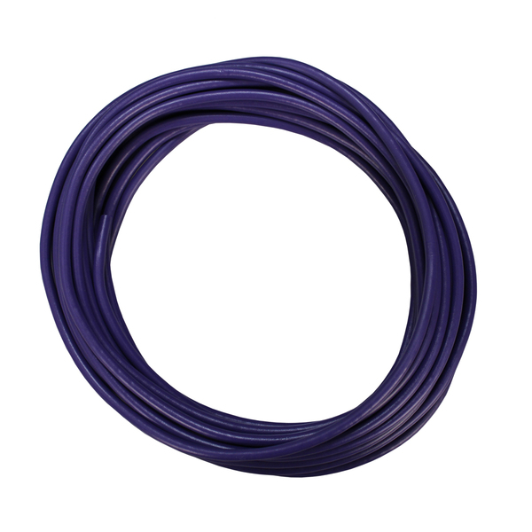 Cabo Pp Elétrico Emborrachado Cor Roxo Rolo Com 10m