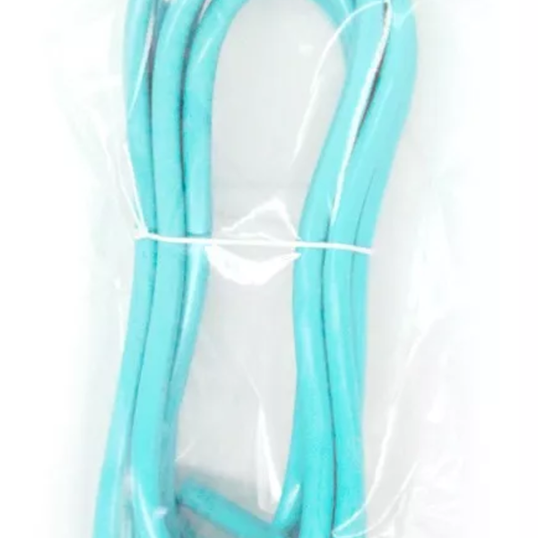 Cabo Pp Elétrico Emborrachado Cor Turquesa Rolo Com 2m