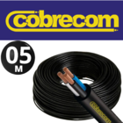 Cabo Pp Preto 3x4,00mm Com 5 Metros Para Ar Condicionado