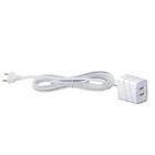 Cabo Prolongador com Tomada USB Duplo A 3M Branco Force Line