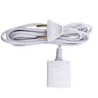 Cabo Prolongador com Tomada USB Duplo A 3M Branco Force Line