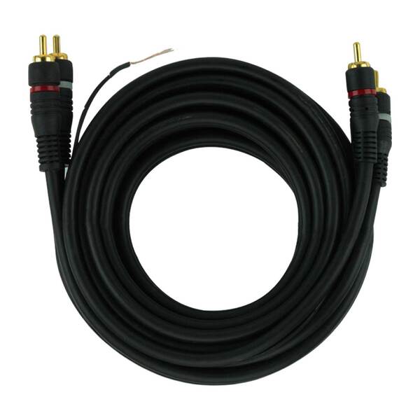 Cabo Rca 3 Metros 6mm Blindado Ouro Automotivo Profissional