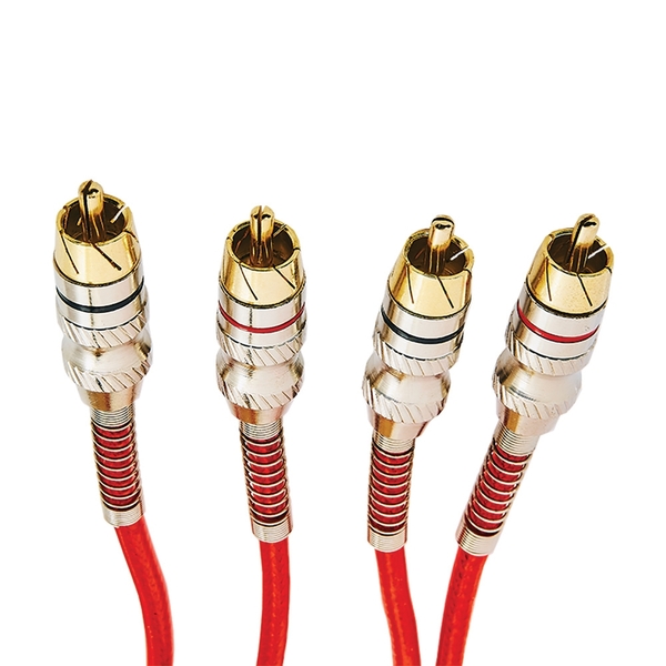 Cabo Rca Evus 2 Rca + 2 Rca Macho Stereo Premium 3 Metros C-0