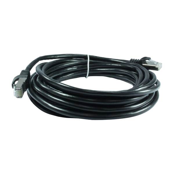 Cabo Rede Blindado 5m Ethernet Rj45 Cat6e Preto 5 Metros Ftp