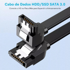 Cabo Sata Ugreen Us217 P Sata 3 Ângulo Reto E 90° 0.5m Preto
