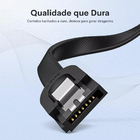 Cabo Sata Ugreen Us217 P Sata 3 Ângulo Reto E 90° 0.5m Preto