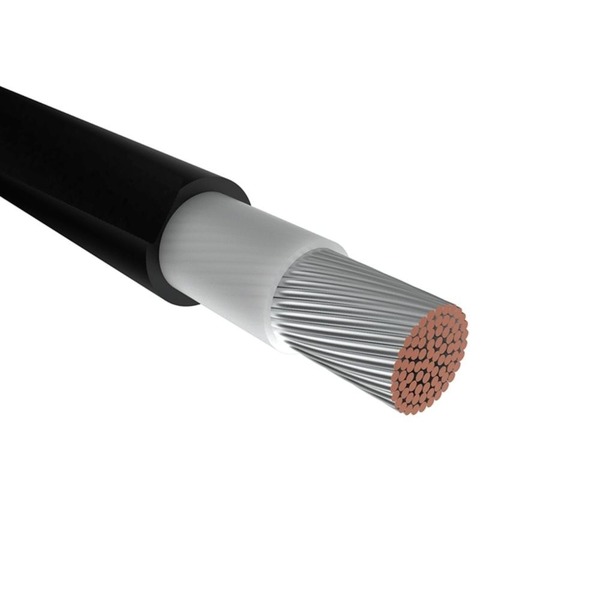 Cabo Solar Flexível 6mm² 1,8kv Preto Lafeber