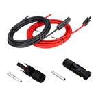 Cabo Solar Fotovoltaico 6mm Preto E Vermelho 10 Metros Com Pa