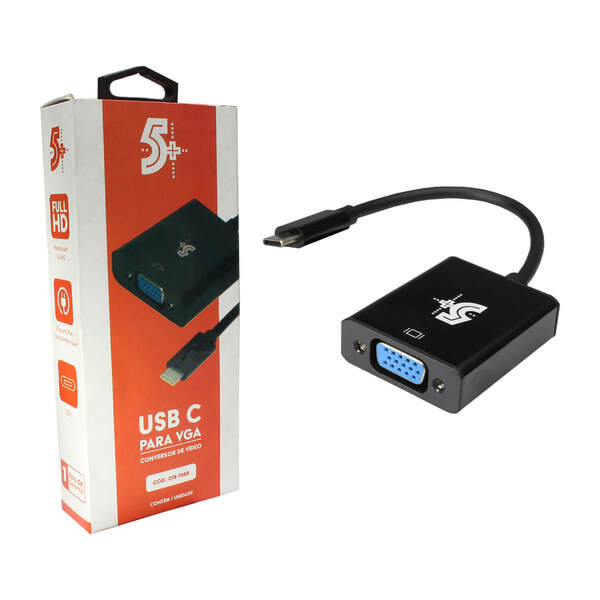 Cabo Tipo C 3.1 Macho Para Vga Fêmea Adaptador Conversor