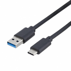 Cabo Tipo C USB 3.1 para USB-A 3.0 Android 1 Metro Preto Tblack