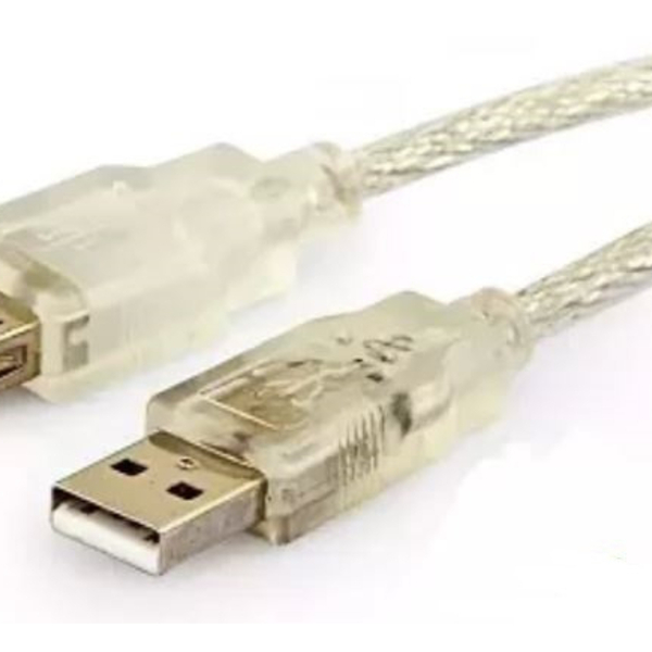 Cabo Usb 2.0 Macho X Fêmea 2m Cristal