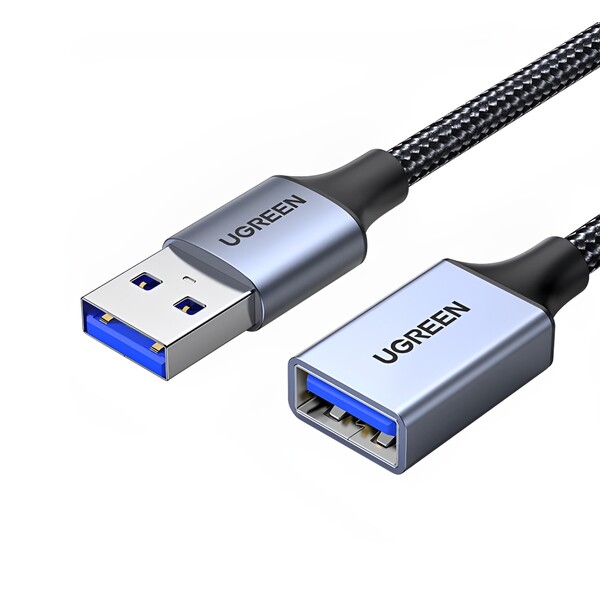 Cabo Usb 3.0 Tipo A Ugreen Macho/fêmea Extensão 1m Preto