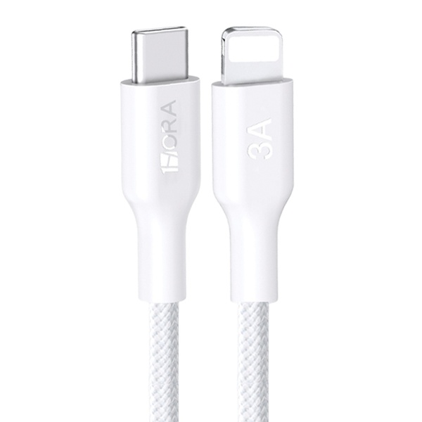 Cabo Usb C/lighting 1hora Macho/macho Máx. 3a 1m Branco