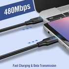 Cabo Usb-c Para Usb-c Ugreen Macho Suporta Qc 3.0 3 Metros