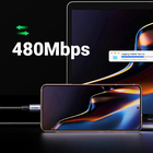 Cabo Usb-c Ugreen Carregamento Rápido 100w 2 Metros Preto