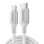 Cabo Usb C Ugreen P/lightning Ios Mfi Macho 1metro Prata