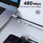 Cabo Usb C Ugreen Para Usb C 90° Macho/macho 2 Metros Preto