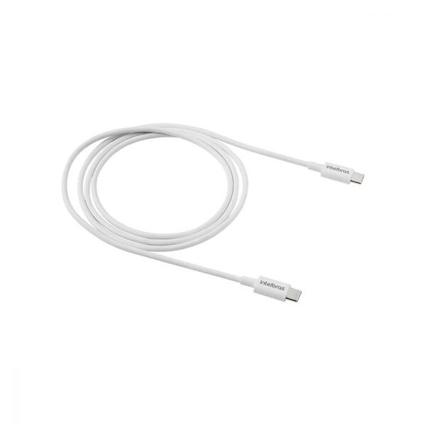 Cabo Usb-c Usb-c 1,2m Pvc Branco Intelbras Eucc 12pb