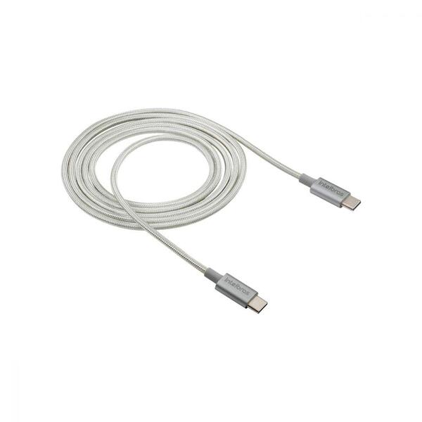 Cabo Usb-c - Usb-c 1,5m Nylon Branco Intelbras Eucc 15nb