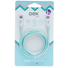 Cabo Usb-c X Usb-c Candy 1m 30w Oex Ce206 Verde
