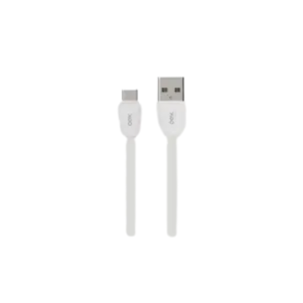 Cabo Usb Com Entrada Type C Com 1.5 Metros Branco Oex Ce203