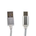 Cabo Usb Evus Fast Charge Type C 1.0m C-059 Silver