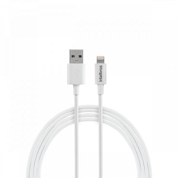 Cabo Usb Lightning 1,2m Pvc Branco Eual 12pb Intelbras