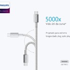 Cabo Usb Para Tipo-c Philips Dlc2528f Preto