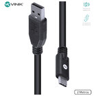 Cabo Usb Tipo C X Usb A Macho 2.0 2 Metros - C20uam-2