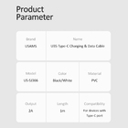 Cabo Usb Usams Usb A Pra Micro Usb Máx. 2a 1 Metro Preto