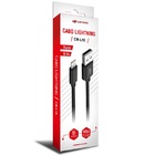 Cabo Usb X Lightning 1m 2a Cb-l10bk Preto C3 Tech
