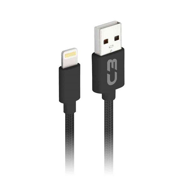 Cabo Usb X Lightning 2m 2a Cb-l21bk Preto C3plus C3 Tech
