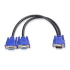 Cabo Vga Em Y Para Monitor - 1 Vga (macho) X 2 Vga (fêmea)
