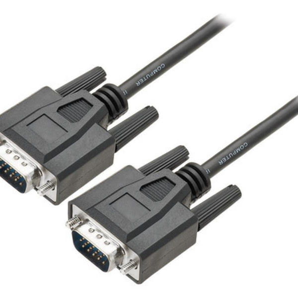 Cabo Vga Macho + Vga Macho 5m Preto