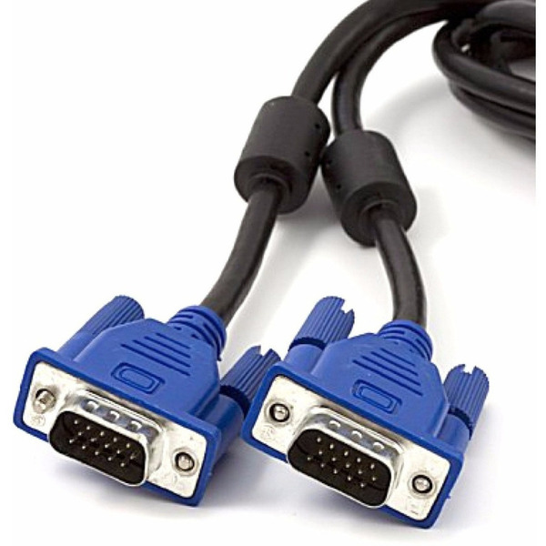 Cabo Vga Monitor Lcd Pc Tv Projetor 3 Metros 3 Mts Blindado