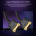 Cabo Vga Ugreen Macho Cabo De Vídeo Resolução 1080p 1.5m