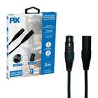 Cabo Xlr Macho Para Xlr Fêmea 2 Metros Profissional