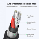 Cabo Xlr Ugreen Macho/fêmea Para Microfone 1 Metro Preto