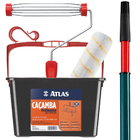 Caçamba Balde Para Pintura 10l + Suporte Garfo + Rolo 23cm An